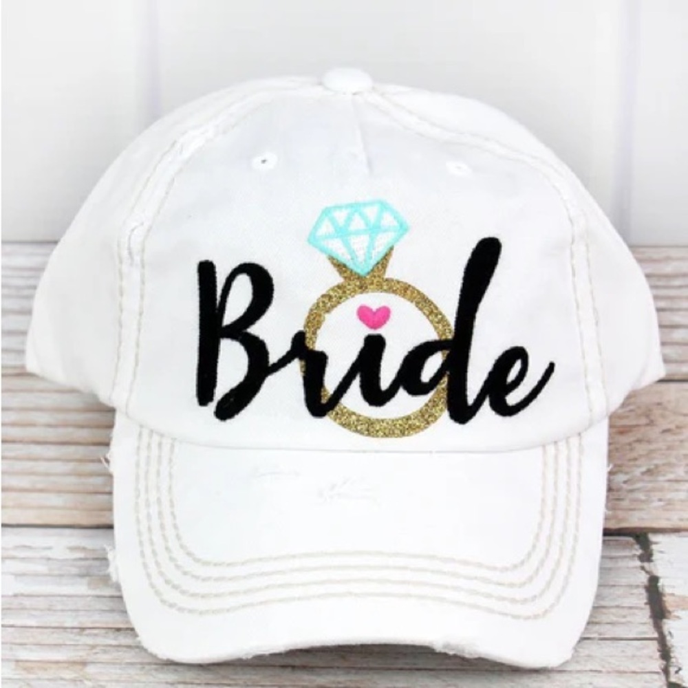 Bride and Groom baseball hats